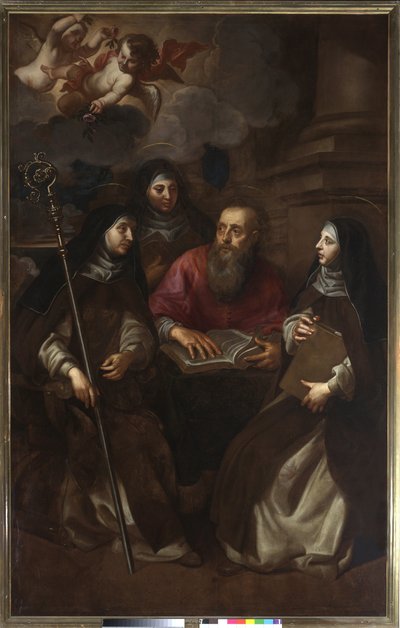 St. Hieronymus med tre hellige (maleri av Jan Hovaert