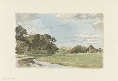 Landskap på Texel av Jan Hoynck van Papendrecht
