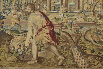 Detalj av Vertumnus, fra Vertumnus og Pomona, ca.1630 av Jan II Raes