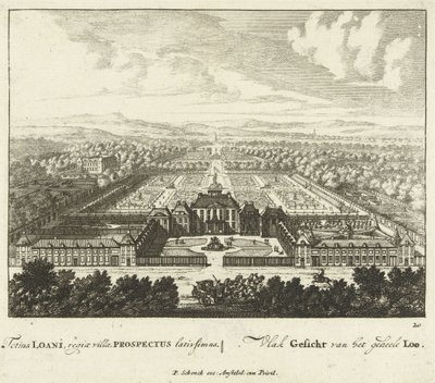 Utsikt over Het Loo-palasset, 1694-97 av Jan I van Call