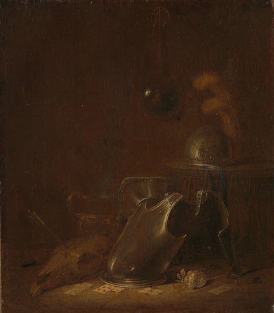 Stilleben med krigsredskaper av Jan Jansz Buesem (attributed to)