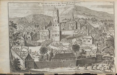 Stepan Razins-opptøyene i Astrakhan Fra: Three Remarkable Voyages, 1675 av Jan Jansz. Struys