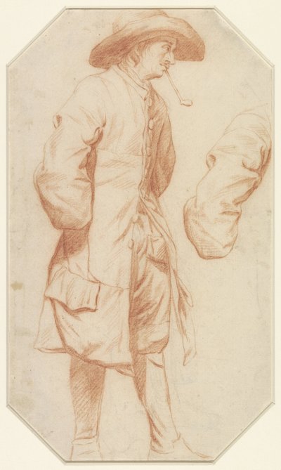 Studie av stående mann og høyre arm av Jan Josef Horemans (I)