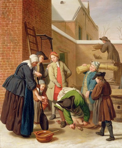 De fire årstidene, vinter (olje på lerret) av Jan Josef the Elder Horemans
