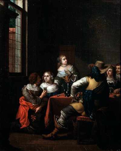 Hyggelig møte'. av Jan Joseph Horemans the Elder