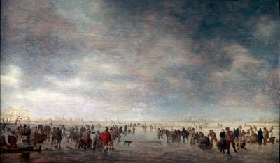 Skøyteløpere, 1641. av Jan Josephsz van Goyen