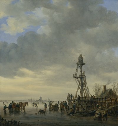 The Landing Stage (olje på lerret) av Jan Josephsz van Goyen
