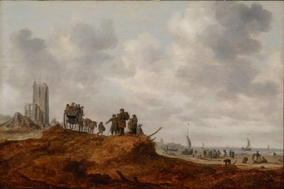 Den gamle kirken i Egmond aan Zee av Jan Josephsz van Goyen