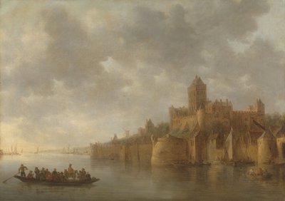 Valkhof i Nijmegen av Jan Josephsz van Goyen