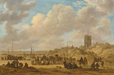 Stranden ved Egmond aan Zee av Jan Josephsz van Goyen
