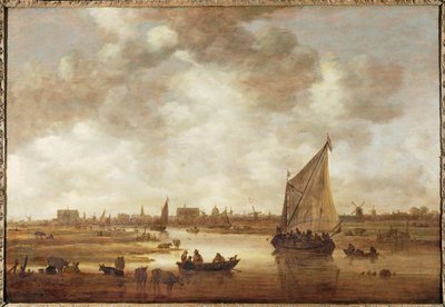 Utsikt over Leiden, Nederland, fra nordøst (olje på tre) av Jan Josephsz van Goyen