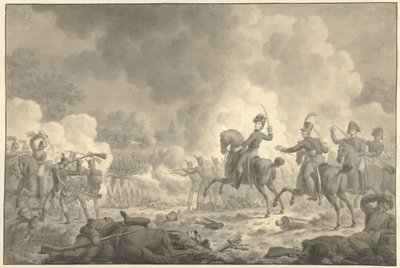 Kronprins Willem Frederik George Lodewijk i slaget ved Waterloo og Fleurus av Jan Kamphuijsen (signed by artist)