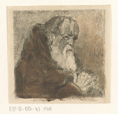 Bedende munk av Jan Karel Jacob de Jonge