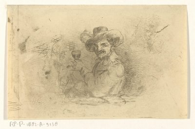 Soldat med hevet glass av Jan Karel Jacob de Jonge