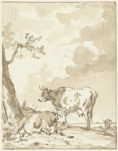 To kyr ved et tre av Jan Kobell (II)