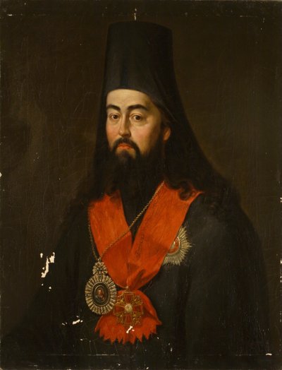 Portrett av erkebiskop Pavel Ponomarev av Rostov og Jaroslavl 1745-1806, 1836 av Jan Ksawery Kaniewski
