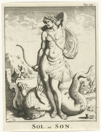 Apollo beseirer Python Sol, the Son (tittel på objekt) av Jan Lamsvelt