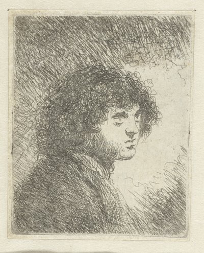 Brystbilde av en ung mann av Jan Lievens