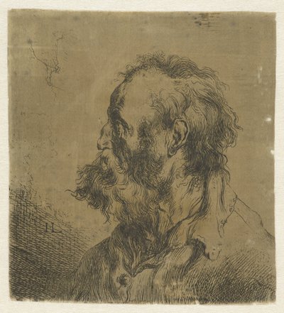 Byste av en gammel mann med skjegg Diverse tronikens geets av J.L. (serietittel) av Jan Lievens