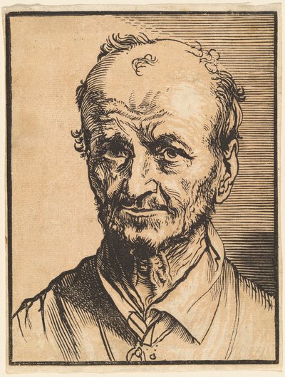 Byste av en skallet mann av Jan Lievens