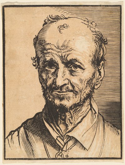Byste av en mann med begynnende skallethet av Jan Lievens