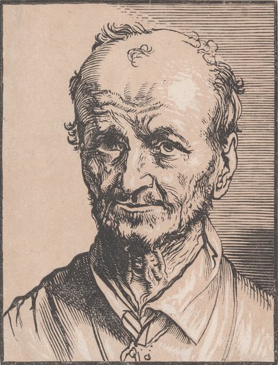 Byste av en mann, 1600-tallet. av Jan Lievens
