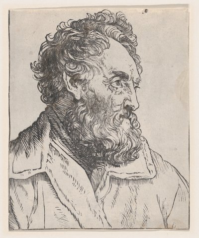 Head of a Man, 1600-tallet. av Jan Lievens