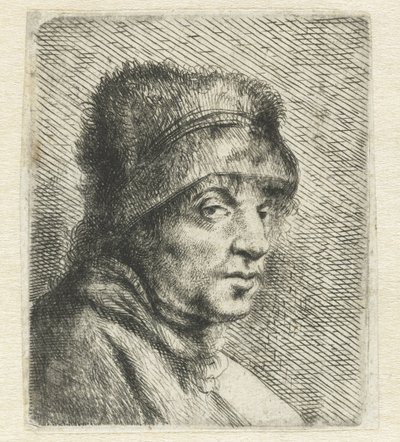 Head of a Man with a Cap Variae Effigies a Joanne Livio (serietittel) av Jan Lievens