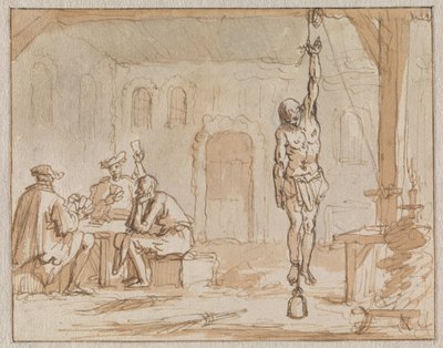 Skomakeren Geleyn tortureres i Breda i 1572 av Jan Luyken