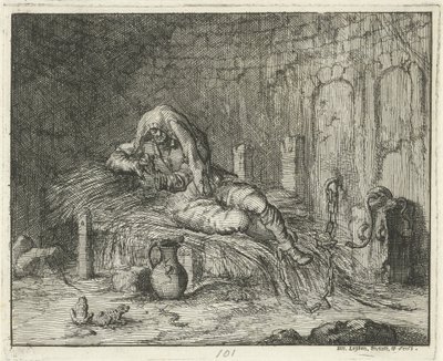Georg Wanger i fengselet i Bressanone, 1591 av Jan Luyken