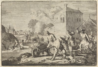 Reformerte ministre i Ungarn dømt til hardt arbeid, 1674 av Jan Luyken