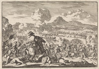 Prins Eugenius seier over tyrkerne på Tisza, 1697 av Jan Luyken
