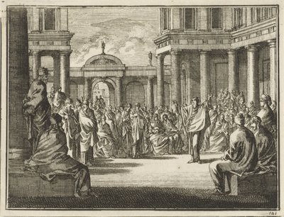 Paulus foran medlemmene av Areopagos i Athen av Jan Luyken