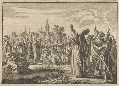 Polsk diett der Augustus II den sterke blir utropt til konge av den ene parten og fransk Ludvig av Bourbon-Conti av den andre, 1697 av Jan Luyken