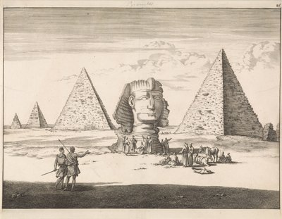 Pyramidene og sfinksen i Giza av Jan Luyken