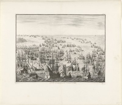 Senkingen av den spanske armadaen i 1588, ca. 1680 av Jan Luyken