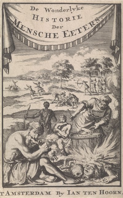 Den fantastiske historien til menneskespisere av A. Magyrus, 1696. av Jan Luyken