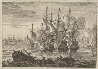 Slaget ved Beachy Head, 1690 av Jan Luyken