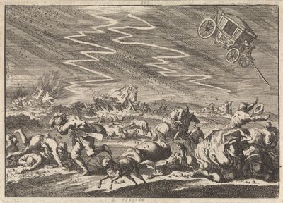 Kraftig tordenvær ved Donsenhausen i Thuringen, 1674 av Jan Luyken
