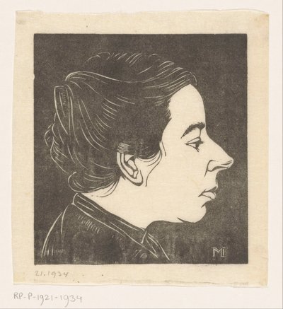 Portrett av Anne Zernike av Jan Mankes