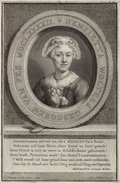 Portrett av Henrietta van Pee av Jan Maurits Quinckhardt
