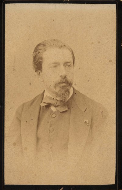 Portrett av fiolinisten og komponisten Henryk Wieniawski 1835-1880. av Jan Mieczkowski