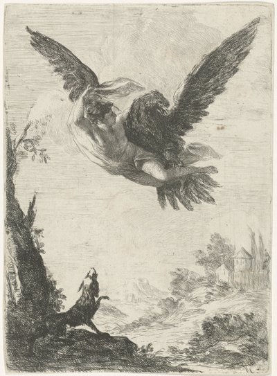Jupiter kidnapper Ganymedes av Jan Miel