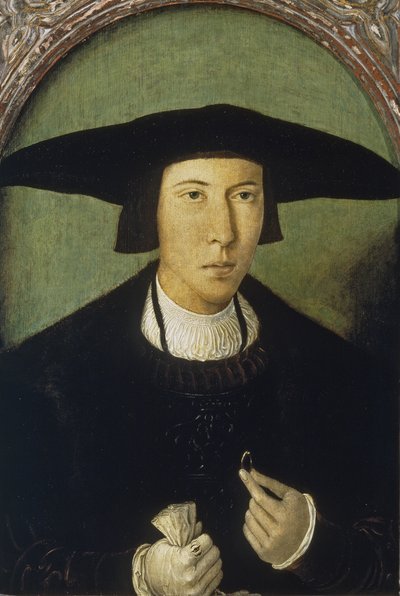 Portrett av en ung mann av Jan Mostaert