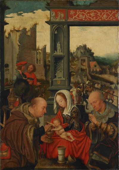 Kongenes tilbedelse, 1525 av Jan Mostaert