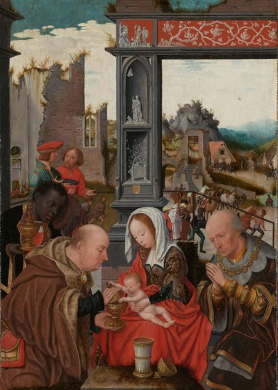The Adoration of the Magi, ca. 1520-5 (olje på panel) av Jan Mostaert