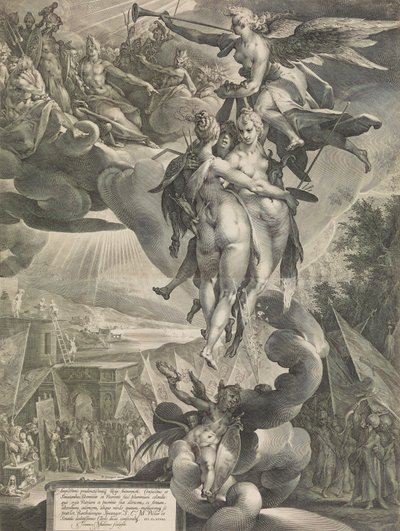 Apotheosis of the Arts, ca. 1619. av Jan Muller