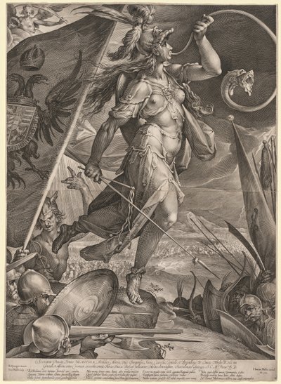 Bellona ledet keiserens hærer mot tyrkerne, 1600. av Jan Muller