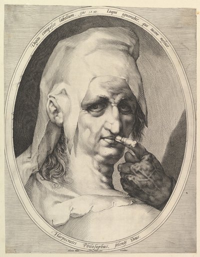 Harpokrates, filosof, ca. 1611. av Jan Muller