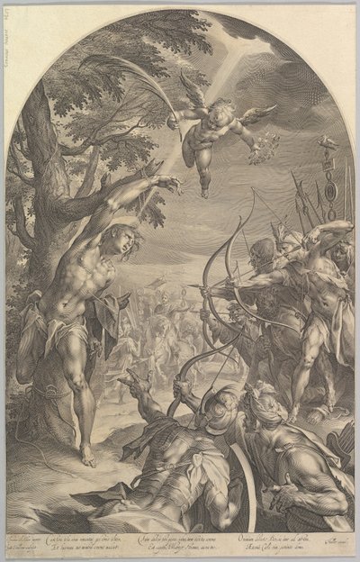 Martyrium av St. Sebastian, ca. 1600. av Jan Muller